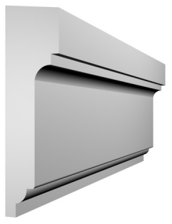 EKL-28 kültéri natúr díszléc 40x145 mm