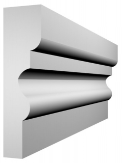 EKL-29 kültéri natúr díszléc 40x150 mm